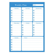 Load image into Gallery viewer, Magnetic Weekly Plan Refrigerator Magnet PET Magnetic Soft Whiteboard, Size: 29.7cm x 42cm, Weekly Plan
