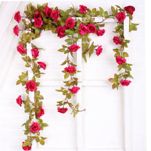 Load image into Gallery viewer, Daisy Leaf Artificial Flower Vine Interior Background Wall Window Decoration, Length: 1.75m