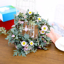 Load image into Gallery viewer, Daisy Leaf Artificial Flower Vine Interior Background Wall Window Decoration, Length: 1.75m