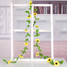 Load image into Gallery viewer, 2 PCS Sunflower Artificial Flower Interior Background Wall Window Decoration, Length: 2.6m, Sunflower Flower