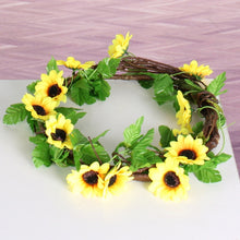 Load image into Gallery viewer, 2 PCS Sunflower Artificial Flower Interior Background Wall Window Decoration, Length: 2.6m, Sunflower Flower