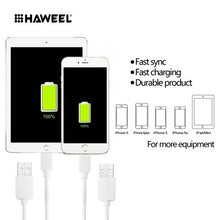 Load image into Gallery viewer, HAWEEL 2m High Speed 8 Pin to USB Sync and Charging Cable for iPhone, iPad