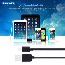 Load image into Gallery viewer, HAWEEL 1m High Speed 35 Cores 8 Pin to USB Sync Charging Cable for iPhone, iPad, 8 Pin 1m, 8 pin Cable 1m