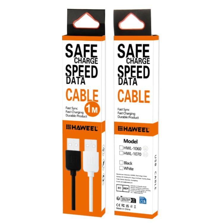 HAWEEL 1m High Speed 35 Cores 8 Pin to USB Sync Charging Cable for iPhone, iPad