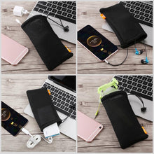 Load image into Gallery viewer, HAWEEL Pouch Bag for Smart Phones, Power Bank and other Accessories, Size up to 5.5 inch, 5.5 inch Black