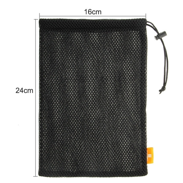 HAWEEL Nylon Mesh Drawstring Pouch Bag with Stay Cord for up to 7.9 inch Screen iPad and Tablet, Size: 24cm x 16cm