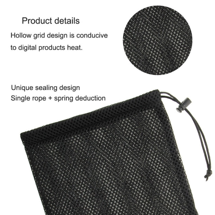 HAWEEL Nylon Mesh Drawstring Pouch Bag with Stay Cord for up to 7.9 inch Screen iPad and Tablet, Size: 24cm x 16cm