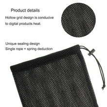 Load image into Gallery viewer, HAWEEL Nylon Mesh Drawstring Pouch Bag with Stay Cord for up to 7.9 inch Screen iPad and Tablet, Size: 24cm x 16cm