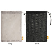 Load image into Gallery viewer, HAWEEL Nylon Mesh Drawstring Pouch Bag with Stay Cord for up to 7.9 inch Screen iPad and Tablet, Size: 24cm x 16cm