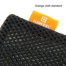 Load image into Gallery viewer, HAWEEL Nylon Mesh Pouch Bag with Stay Cord for up to 9.7 inch Screen iPad and Tablet, Size: 29cm x 19cm(Black)