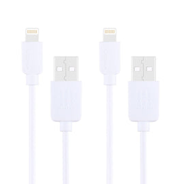 2 PCS HAWEEL 1m High Speed 8 pin to USB Sync and Charging Cable Kit for iPhone, iPad