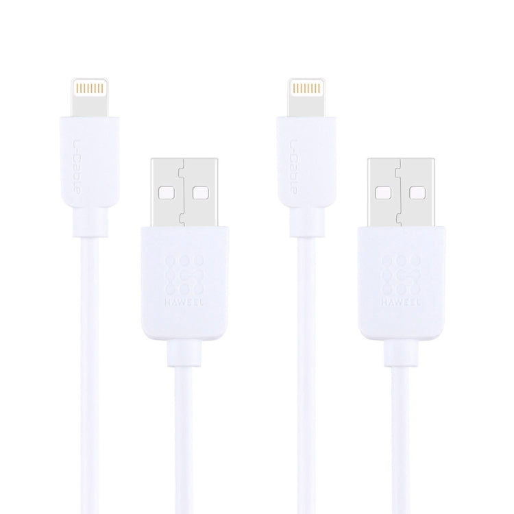 2 PCS HAWEEL 1m High Speed 8 pin to USB Sync and Charging Cable Kit for iPhone, iPad