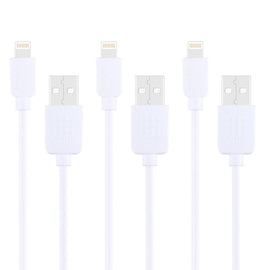 3 PCS HAWEEL 1m High Speed 8 pin to USB Sync and Charging Cable Kit for iPhone, iPad