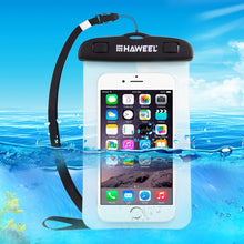 Load image into Gallery viewer, HAWEEL Transparent Universal Waterproof Bag with Lanyard for iPhone, Galaxy, Huawei, Xiaomi, LG, HTC and Other Smart Phones