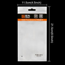 Load image into Gallery viewer, 10 PCS HAWEEL 21cm x 11.5cm Hang Hole Clear Front White Pearl Jewelry Zip Lock Packaging Bag