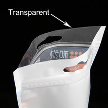 Load image into Gallery viewer, 10 PCS HAWEEL 21cm x 11.5cm Hang Hole Clear Front White Pearl Jewelry Zip Lock Packaging Bag