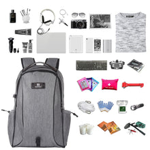 Load image into Gallery viewer, HAWEEL 14W Foldable Removable Solar Power Outdoor Portable Canvas Dual Shoulders Laptop Backpack, USB Output: 5V 2.1A Max