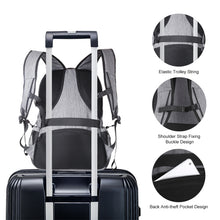 Load image into Gallery viewer, HAWEEL 14W Foldable Removable Solar Power Outdoor Portable Canvas Dual Shoulders Laptop Backpack, USB Output: 5V 2.1A Max