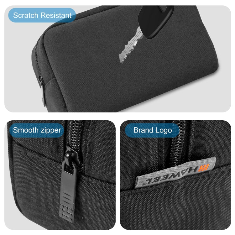 HAWEEL Electronic Organizer Storage Bag for Charger, Power Bank, Cables, Mouse, Earphones, Size: S