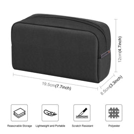 HAWEEL Electronics Organizer Storage Bag for Charger, Power Bank, Cables, Mouse, Earphones, Size: L