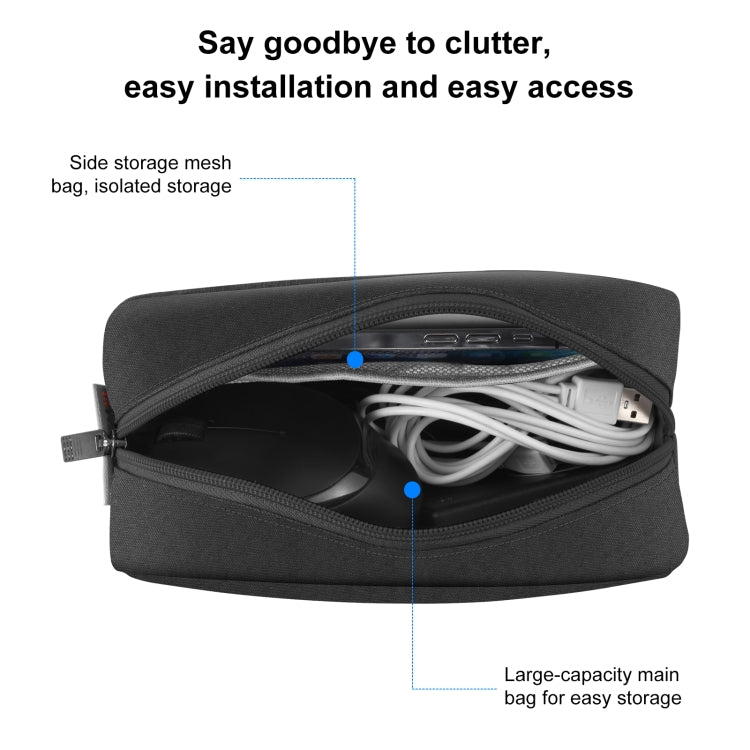 HAWEEL Electronics Organizer Storage Bag for Charger, Power Bank, Cables, Mouse, Earphones, Size: L