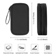 Load image into Gallery viewer, HAWEEL Electronic Organizer Double Layers Storage Bag for Cables, Charger, Power Bank, Phones, Earphones
