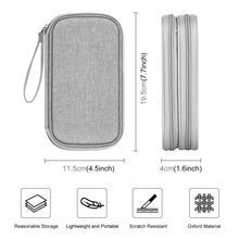 Load image into Gallery viewer, HAWEEL Electronic Organizer Double Layers Storage Bag for Cables, Charger, Power Bank, Phones, Earphones, Double Layers Organizer