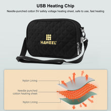 Load image into Gallery viewer, HAWEEL Messenger Shoulder Small Bag Digital Tablet Phone Warmer Storage Bag with Hand Warmer