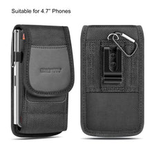 Load image into Gallery viewer, HAWEEL 4.7 inch Nylon Cloth Phone Belt Clip Carrying Pouch with Card Slot