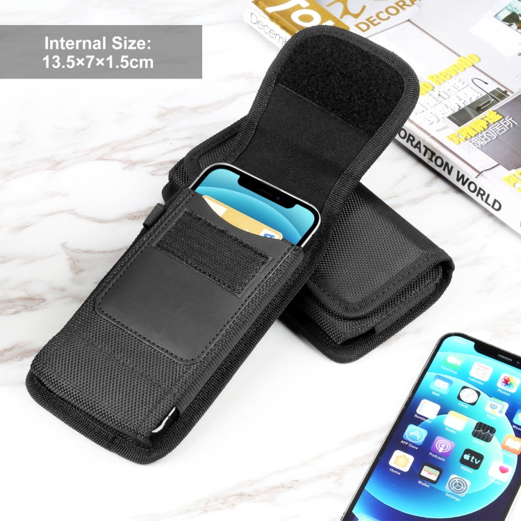 HAWEEL 4.7 inch Nylon Cloth Phone Belt Clip Carrying Pouch with Card Slot