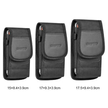 Load image into Gallery viewer, HAWEEL 4.7 inch Nylon Cloth Phone Belt Clip Carrying Pouch with Card Slot