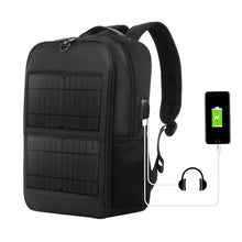 Load image into Gallery viewer, HAWEEL 14W Solar Panel Power Backpack Laptop Bag with Handle and 5V / 2.1A Max USB Charging Port, 14W Backpack 2