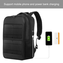 Load image into Gallery viewer, HAWEEL 14W Solar Panel Power Backpack Laptop Bag with Handle and 5V / 2.1A Max USB Charging Port, 14W Backpack 2