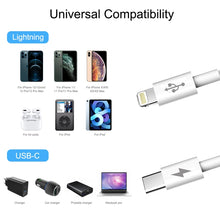 Load image into Gallery viewer, HAWEEL 25W 3A USB-C / Type-C to 8 Pin PD Fast Charging Cable for iPhone, iPad, Cable Length:1m, Type-C to 8 Pin 1m