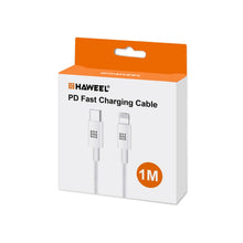 Load image into Gallery viewer, HAWEEL 25W 3A USB-C / Type-C to 8 Pin PD Fast Charging Cable for iPhone, iPad, Cable Length:1m, Type-C to 8 Pin 1m