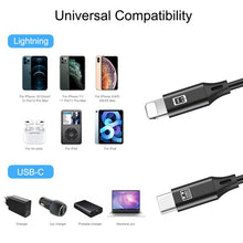 Load image into Gallery viewer, HAWEEL 1m USB-C / Type-C to 8 Pin OTG Sync Data / Charging Cable