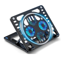 Load image into Gallery viewer, Gaming RGB Laptop Cooler Desk Stand