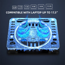 Load image into Gallery viewer, Gaming RGB Laptop Cooler Desk Stand