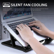 Load image into Gallery viewer, Gaming RGB Laptop Cooler Desk Stand