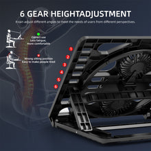 Load image into Gallery viewer, Gaming RGB Laptop Cooler Desk Stand
