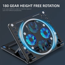 Load image into Gallery viewer, Gaming RGB Laptop Cooler Desk Stand