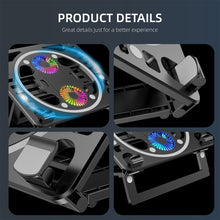 Load image into Gallery viewer, Gaming RGB Laptop Cooler Desk Stand
