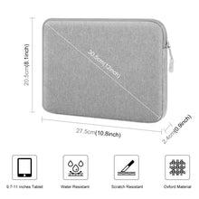 Load image into Gallery viewer, HAWEEL 11 inch Tablet Sleeve Case Zipper Briefcase Bag for 9.7-11.0 inch Tablets, For 9.7-11.0 inch Tablets