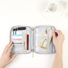 Load image into Gallery viewer, HAWEEL Passport Wallet Document Organizer Credit Cards Case Bag with Handle, Handle Bag