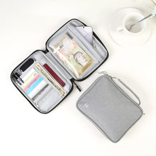 Load image into Gallery viewer, HAWEEL Passport Wallet Document Organizer Credit Cards Case Bag with Handle, Handle Bag