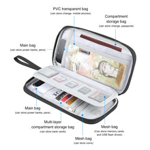 Load image into Gallery viewer, HAWEEL Clutch Bag Passport Wallet Document Organizer Credit Cards Case Bag, Clutch Bag