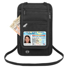 Load image into Gallery viewer, HAWEEL Neck Passport Wallet Bag Document Organizer Credit Cards Case Bag, Neck Pouch