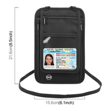 Load image into Gallery viewer, HAWEEL Neck Passport Wallet Bag Document Organizer Credit Cards Case Bag, Neck Pouch
