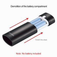 Load image into Gallery viewer, HAWEEL DIY 2x 18650 Battery (Not Included) 5600mAh Power Bank Shell Box with USB Output &amp; Indicator, DIY 2 Batteries(Black)