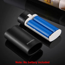 Load image into Gallery viewer, HAWEEL DIY 2x 18650 Battery (Not Included) 5600mAh Power Bank Shell Box with USB Output &amp; Indicator, DIY 2 Batteries(Black)